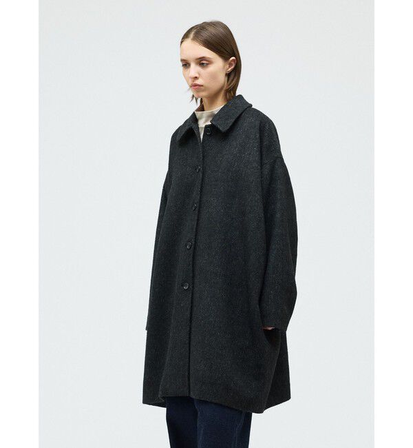 mizuiro ind「mizuiro ind ウールブレンドワイドコート」|その他|