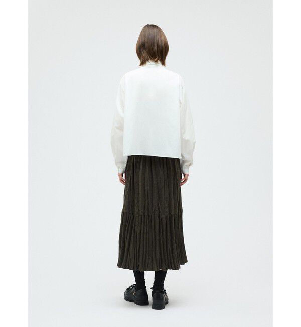 mizuiro ind「mizuiro ind ロングタイカラーシャツ」|シャツ・ブラウス|