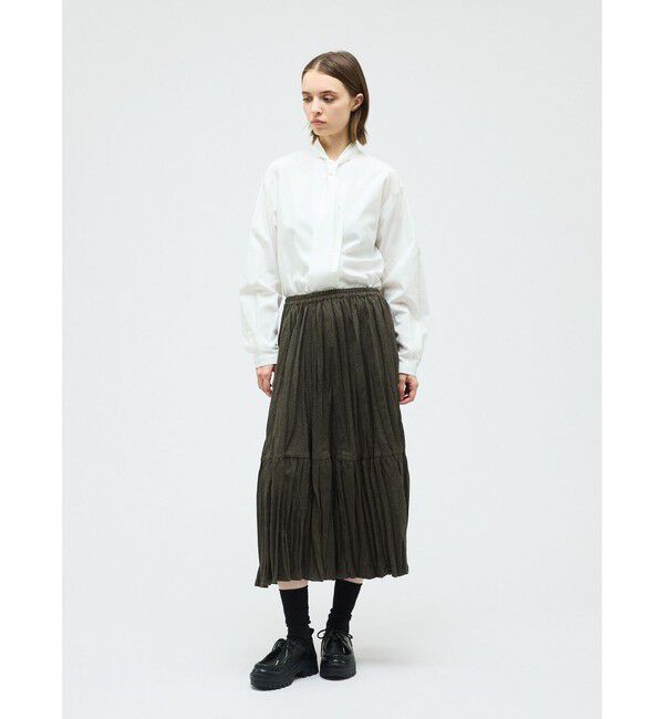 mizuiro ind「mizuiro ind ロングタイカラーシャツ」|シャツ・ブラウス|