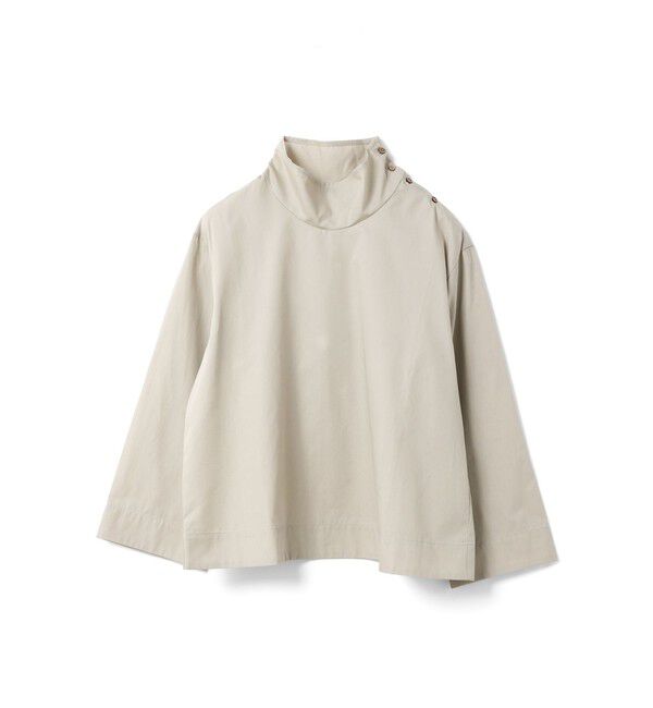 mizuiro ind「mizuiro ind ハイネックシャツ」|シャツ・ブラウス|ベージュ