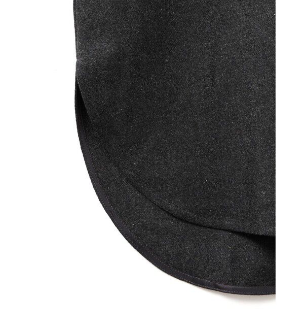 mizuiro ind「mizuiro ind ウールブレンドスタンドカラーシャツワンピース」|ワンピース|