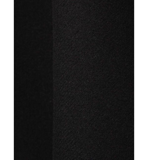 mizuiro ind「mizuiro ind ウールブレンドスタンドカラーシャツワンピース」|ワンピース|