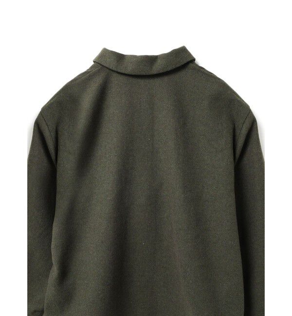 mizuiro ind「mizuiro ind ウールブレンドベーシックシャツ」|シャツ・ブラウス|