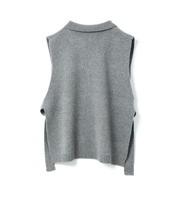 mizuiro ind「mizuiro ind スキッパーニットベスト」|ベスト・ジレ|