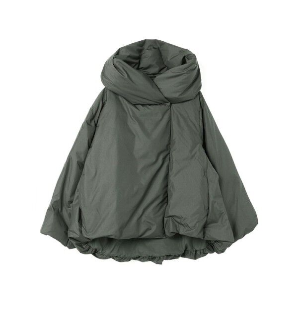 mizuiro ind「mizuiro ind フード付きショートダウンジャケット」|その他|チャコールグレー