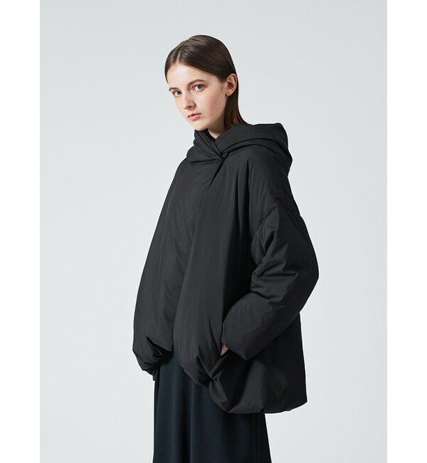 mizuiro ind「mizuiro ind フード付きショートダウンジャケット」|その他|