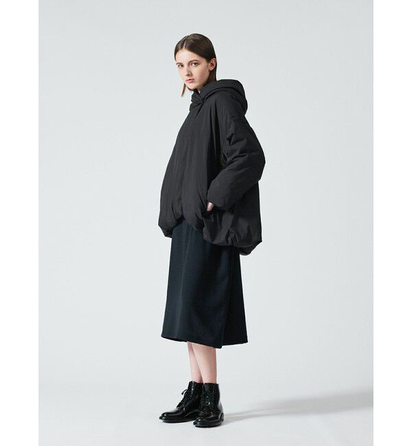 mizuiro ind「mizuiro ind フード付きショートダウンジャケット」|その他|