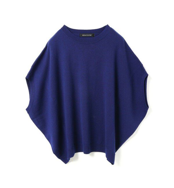 mizuiro ind「mizuiro ind コクーンワイドベスト」|ベスト・ジレ|ブルー