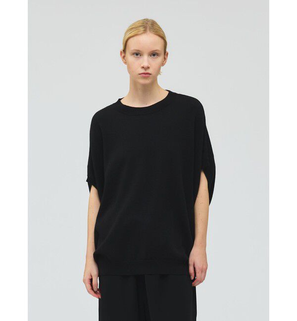 mizuiro ind「mizuiro ind コクーンワイドベスト」|ベスト・ジレ|ブラック