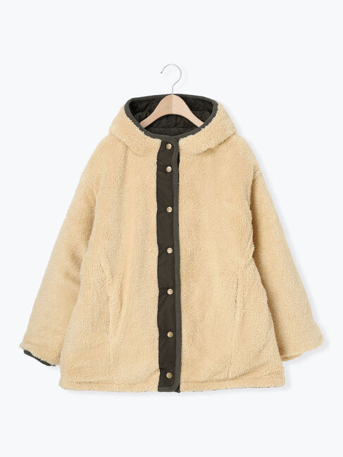 Samansa Mos2「【撥水加工】リバーシブルボアブルゾン」|ブルゾン・スタジャン|