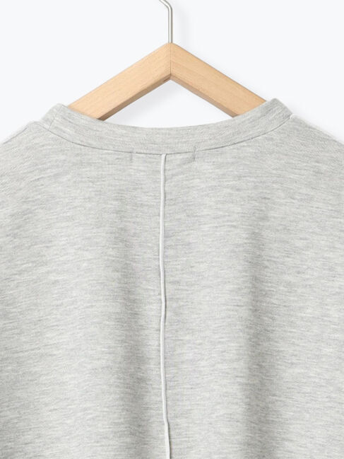 Samansa Mos2 blue「◎配色メロウ裏毛プルオーバー」|Tシャツ・カットソー|