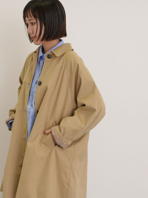 Samansa Mos2「【花粉防止】ステンカラーコート」|その他|ベージュ