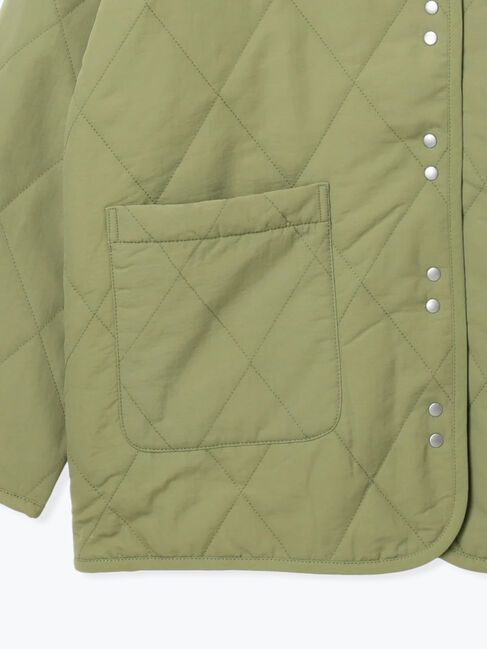 Samansa Mos2 blue「キルトミドルコート」|その他|