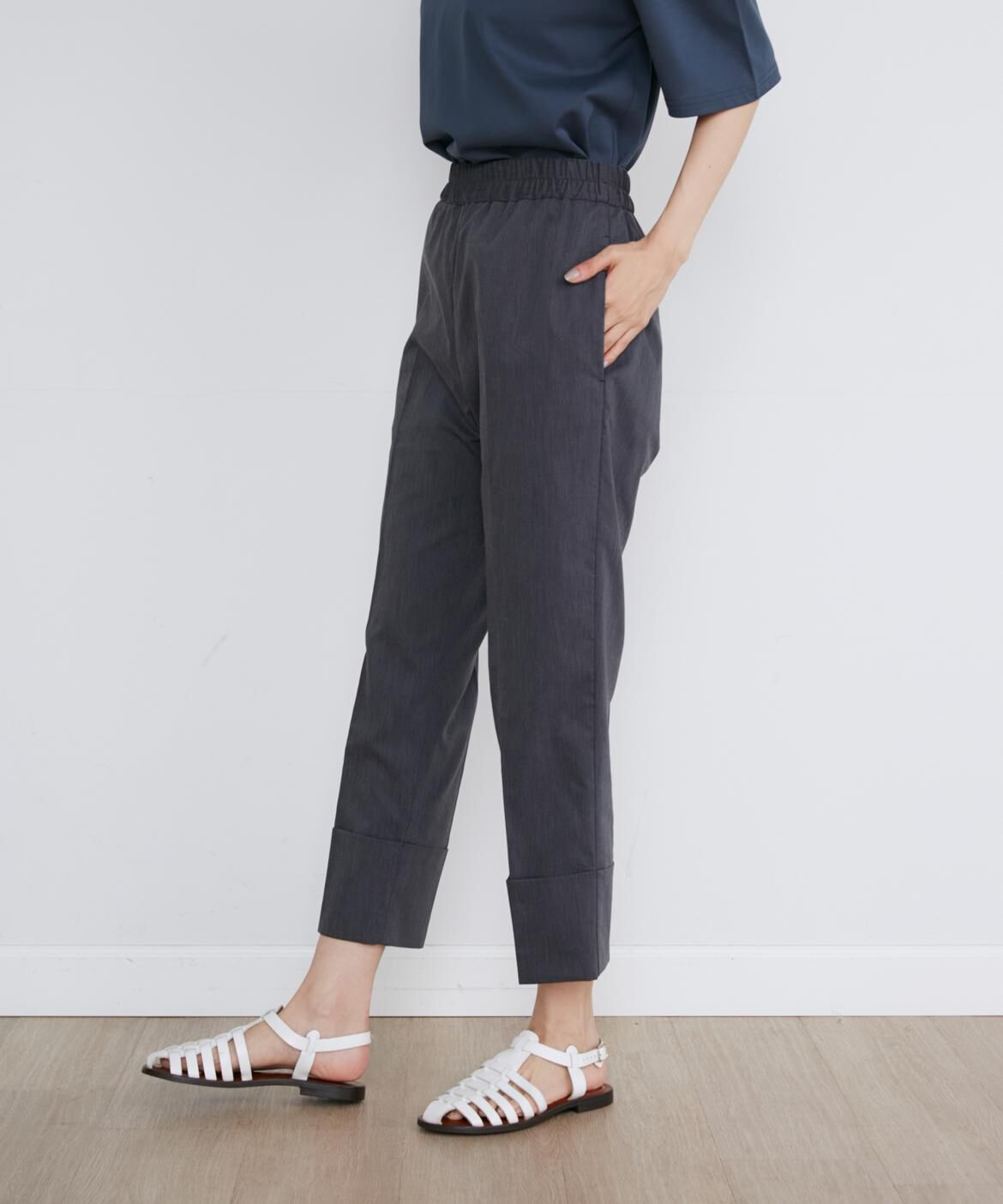 I.T.'S international「デニムライクロールアップテーパードパンツ」|その他|