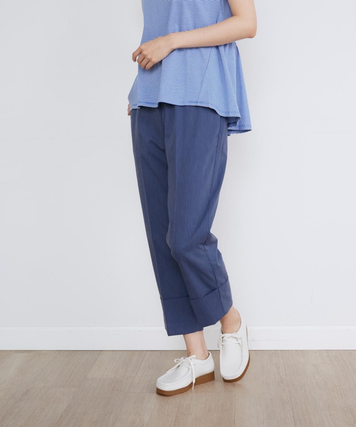 I.T.'S international「デニムライクロールアップテーパードパンツ」|その他|