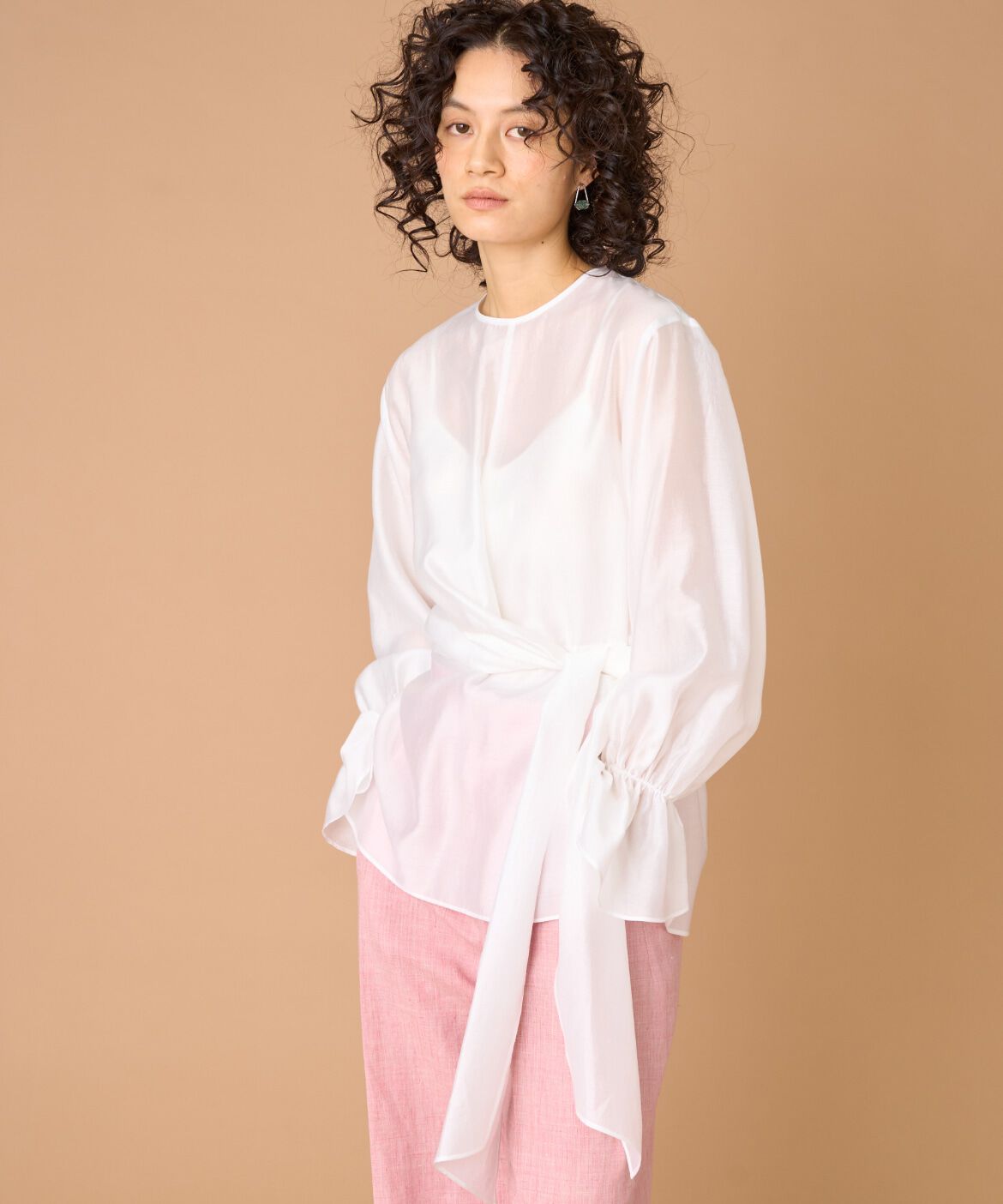 la veille by SUPERIOR CLOSET「ラップブラウス」|シャツ・ブラウス|オフホワイト1