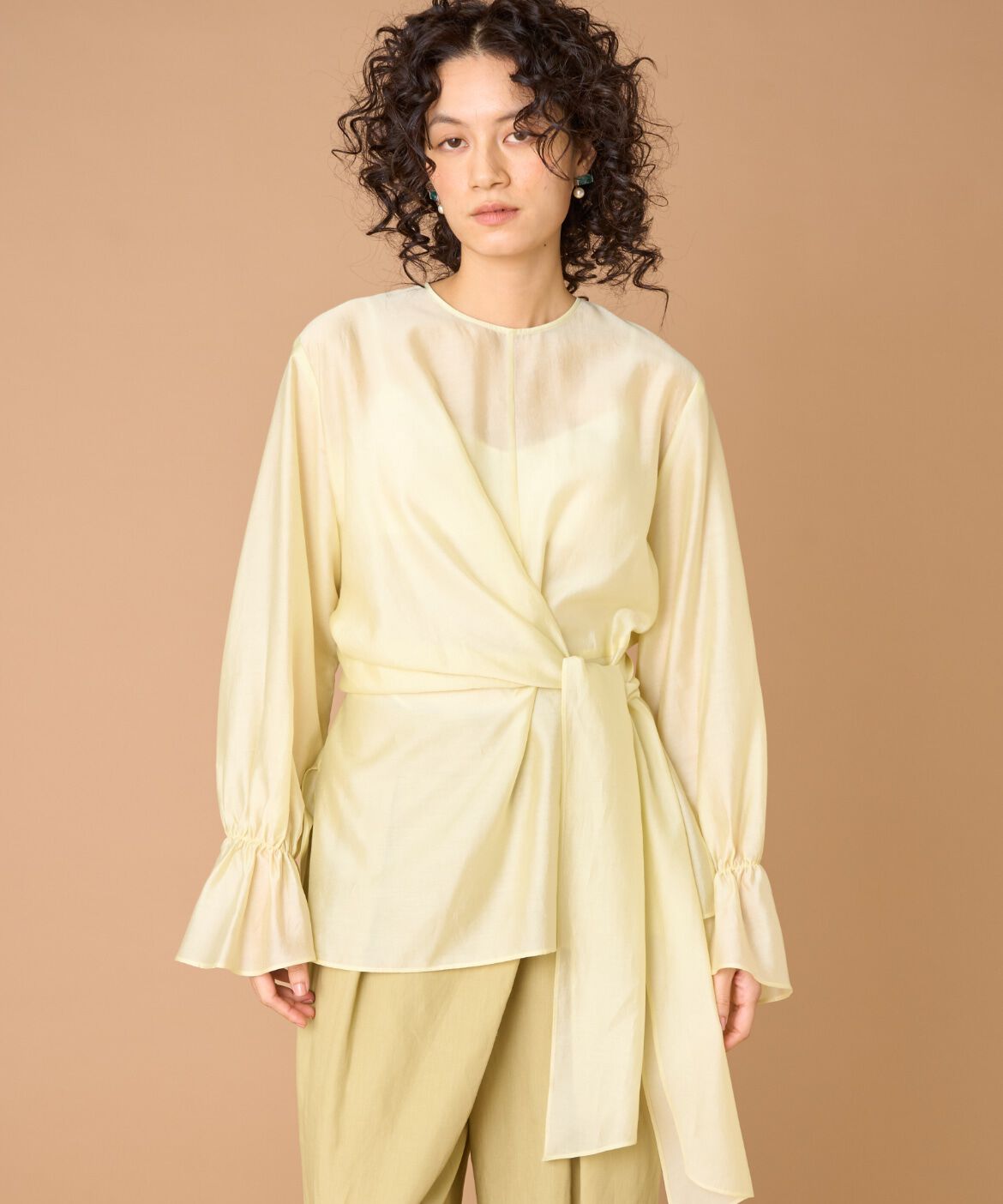 la veille by SUPERIOR CLOSET「《大きいサイズ》ラップブラウス」|シャツ・ブラウス|