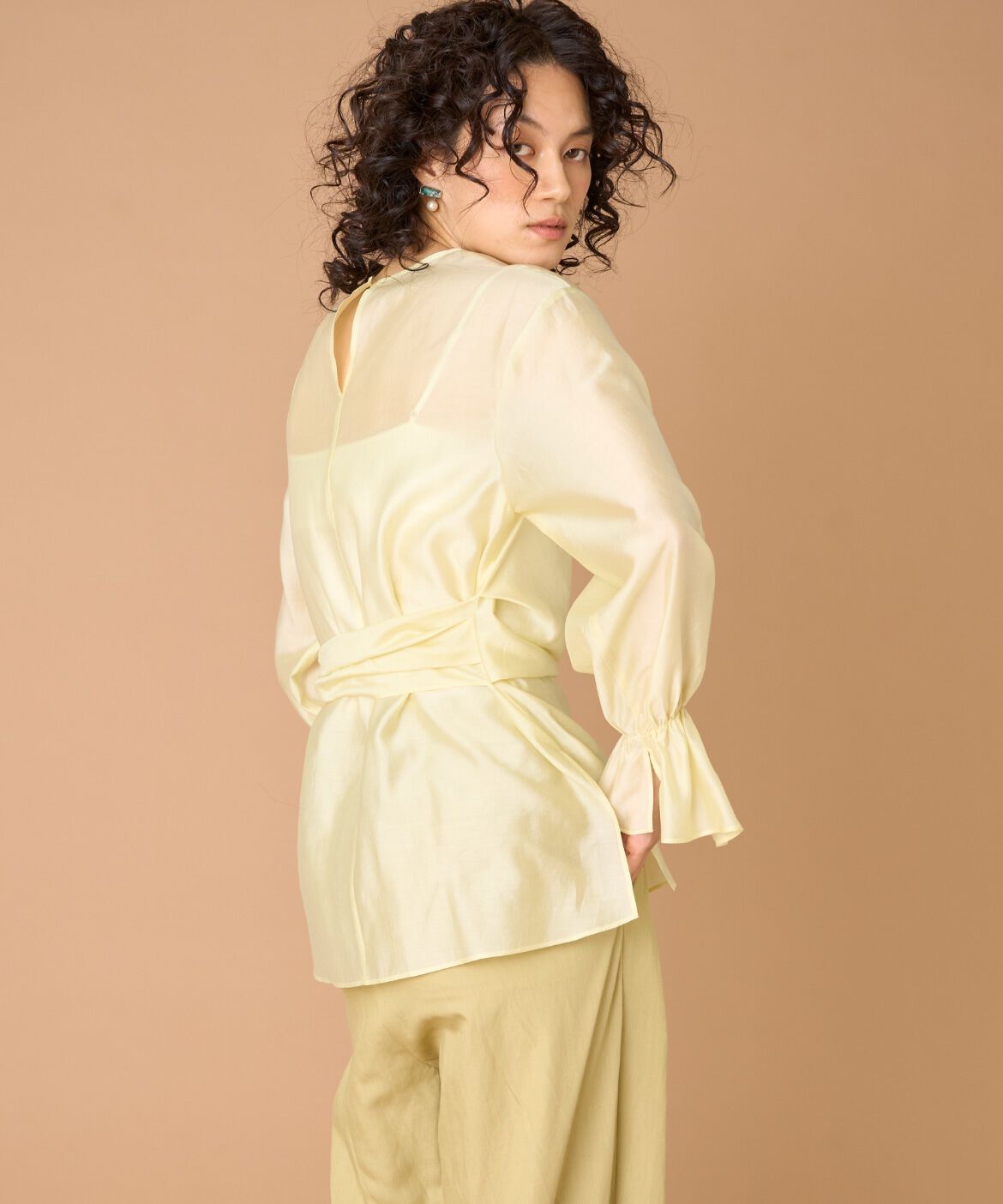 la veille by SUPERIOR CLOSET「《大きいサイズ》ラップブラウス」|シャツ・ブラウス|