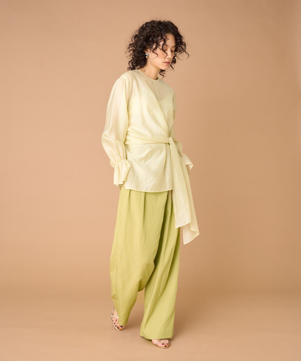 la veille by SUPERIOR CLOSET「《大きいサイズ》ラップブラウス」|シャツ・ブラウス|