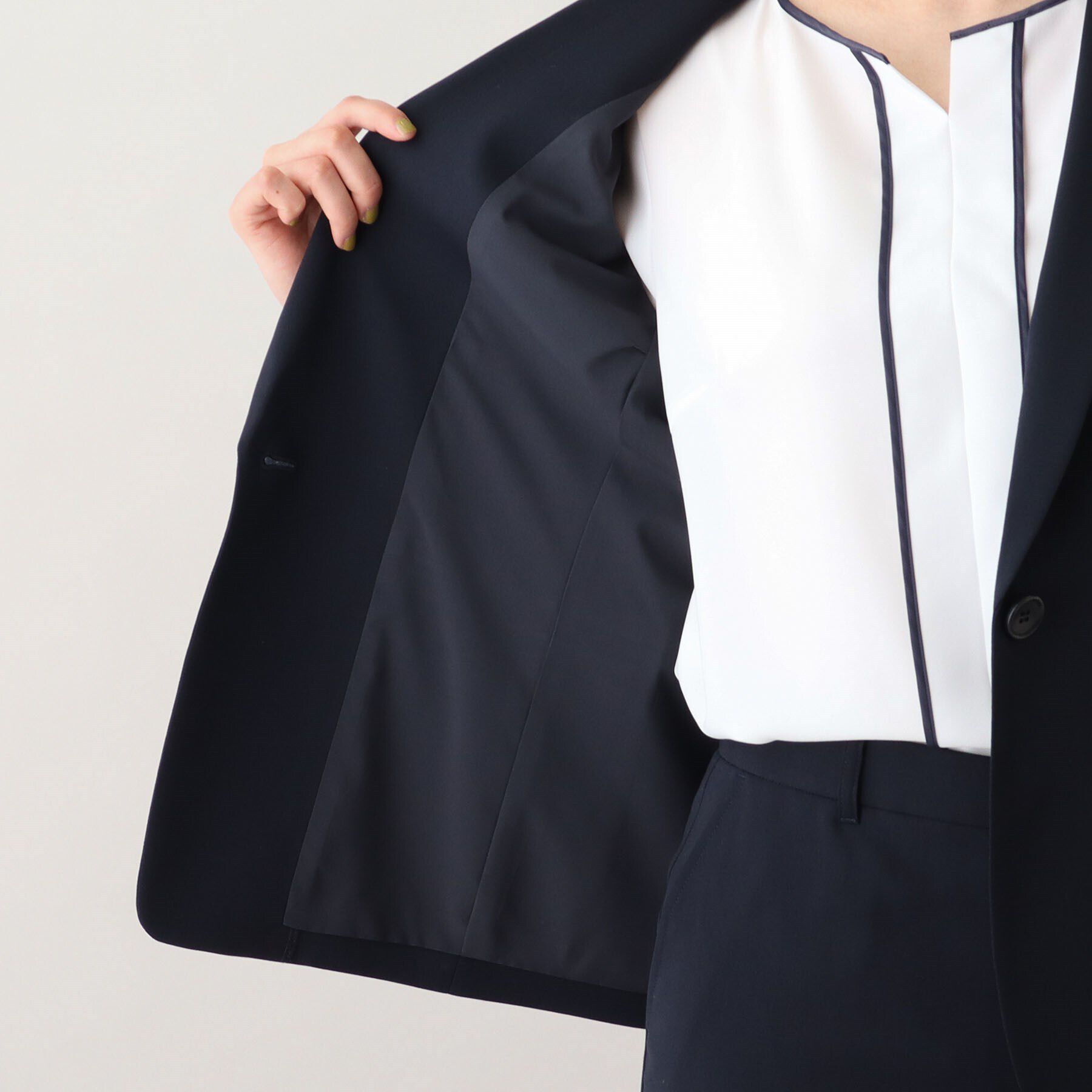 UNTITLED「【軽くて快適！】ウール混 ストレッチテーラードジャケット」|テーラードジャケット|