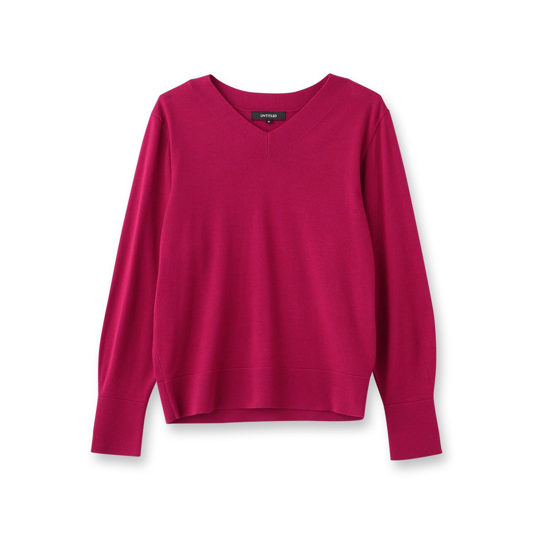 UNTITLED「【アンサンブル可能/洗える】シルクウールカシミヤ Vネックニット」|ニット・セーター|