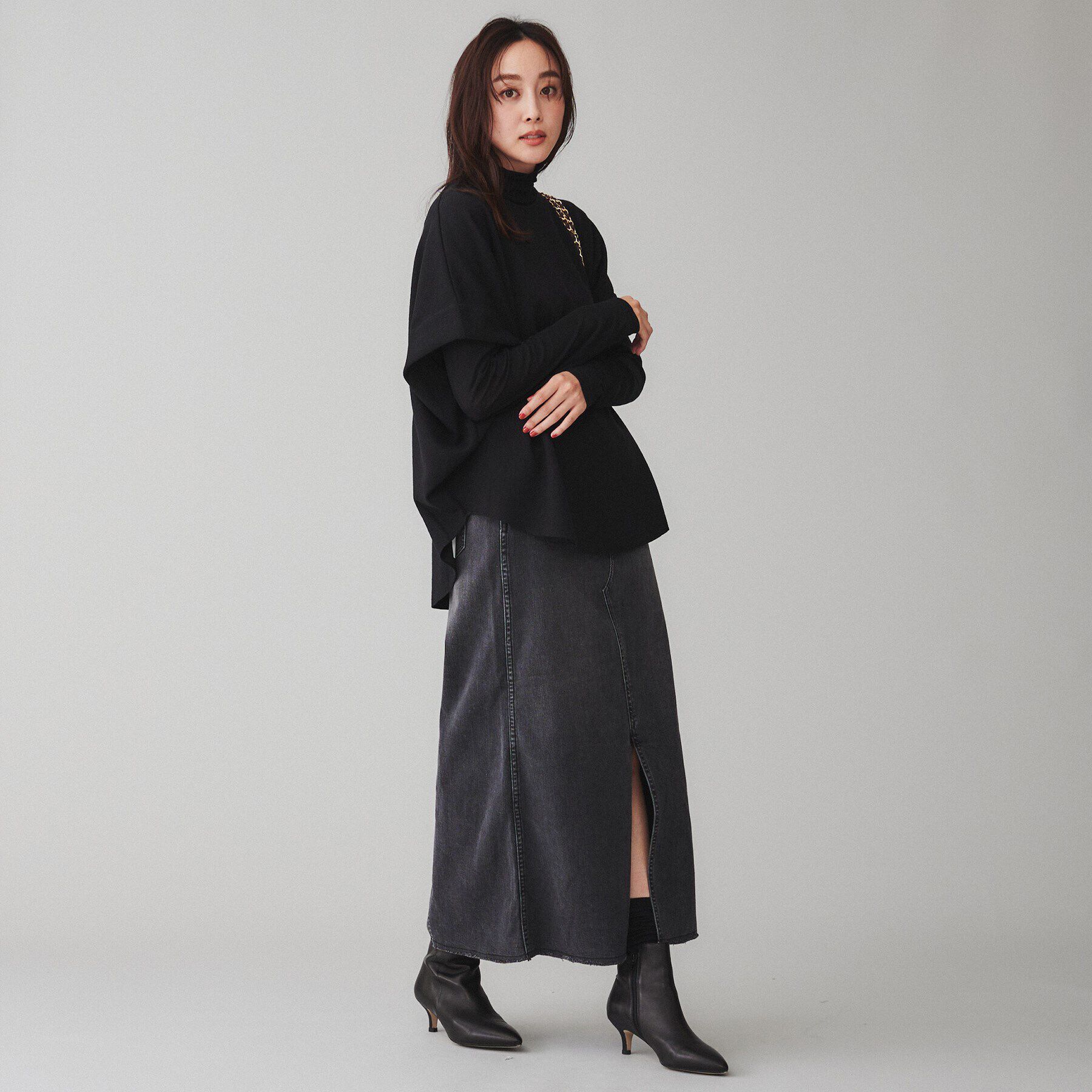 UNTITLED「【Healthy DENIM】Pear Maxi（ペアーマキシ）デニムスカート」|スカート|