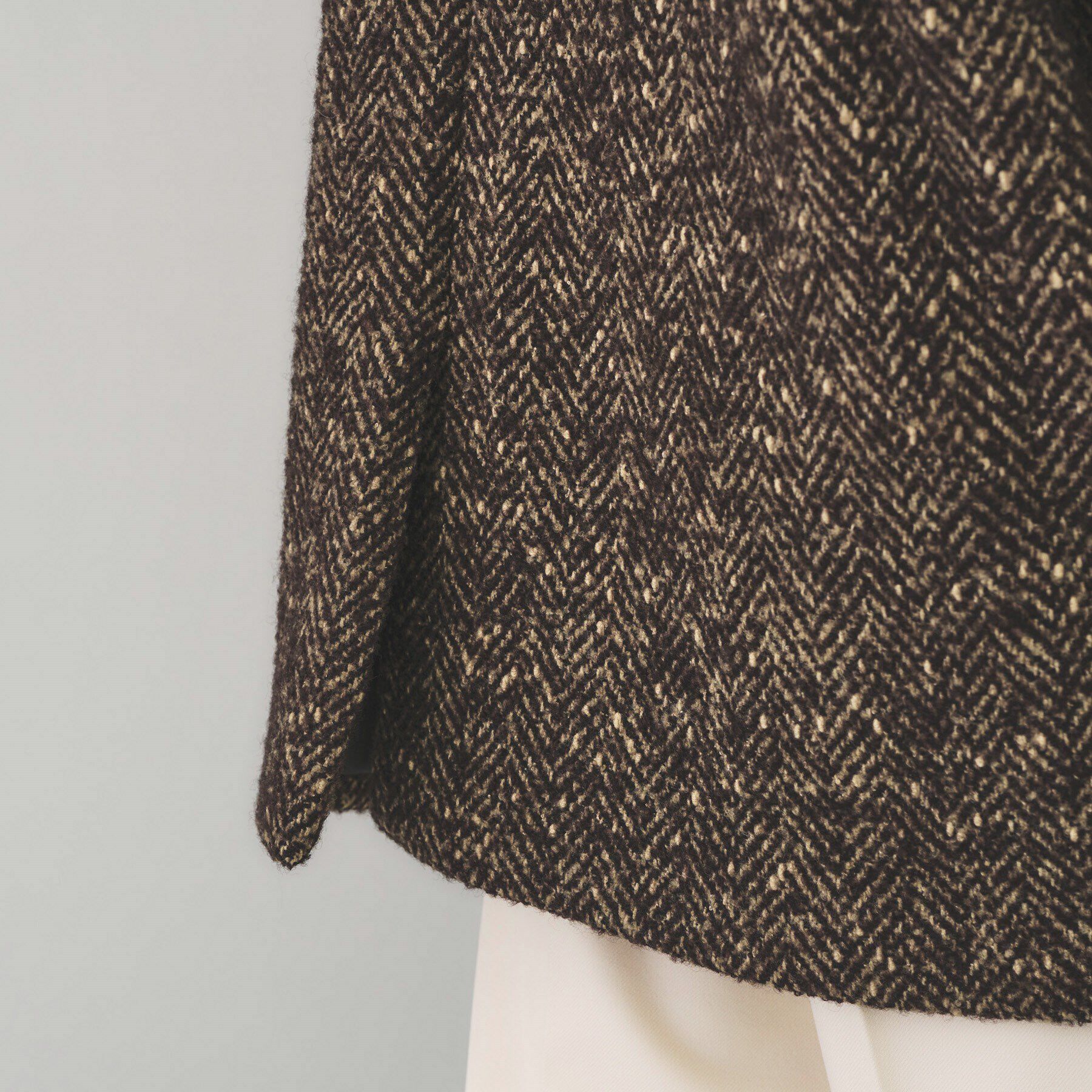 UNTITLED「【TICCA】ミックスツイードピーコート」|ピーコート|