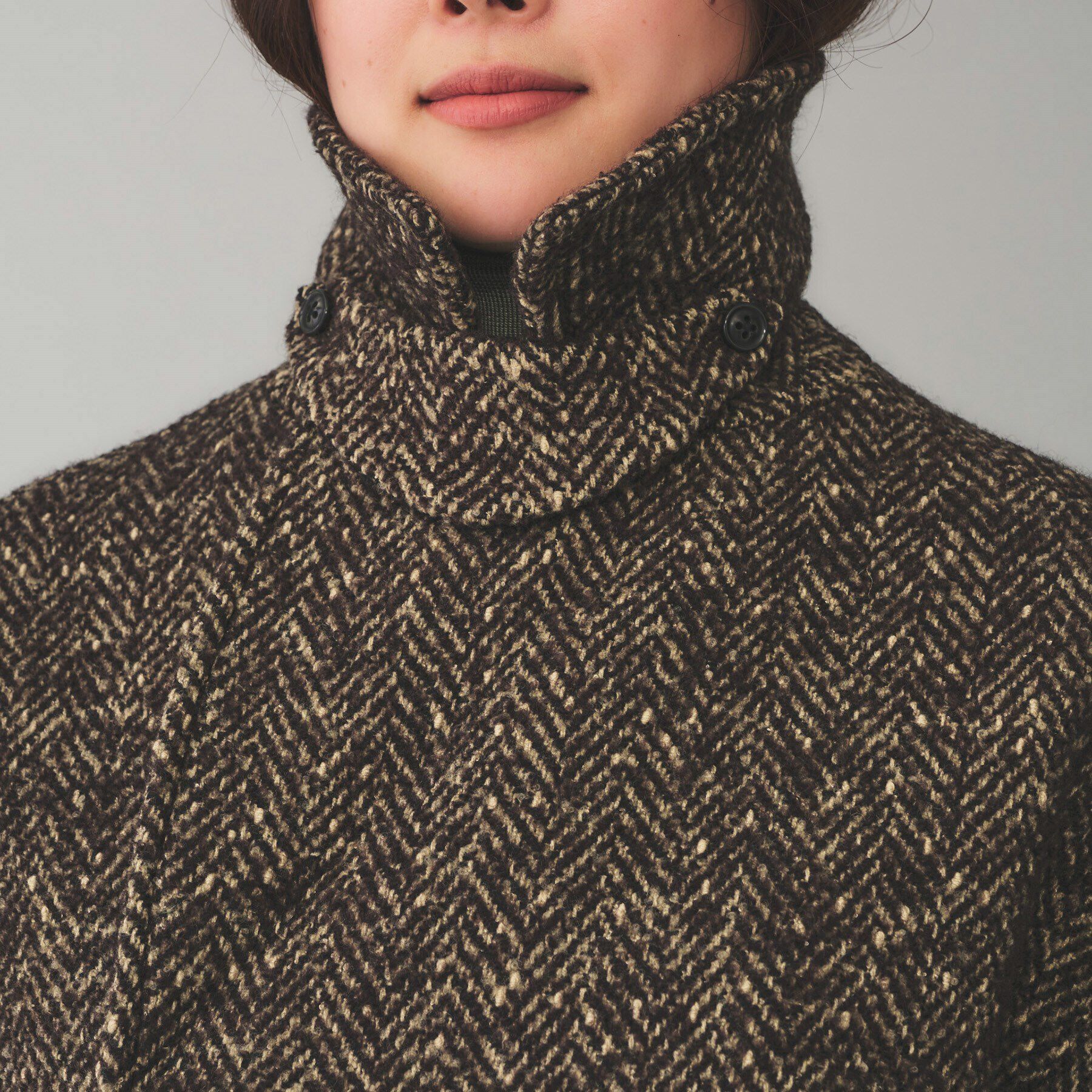 UNTITLED「【TICCA】ミックスツイードピーコート」|ピーコート|