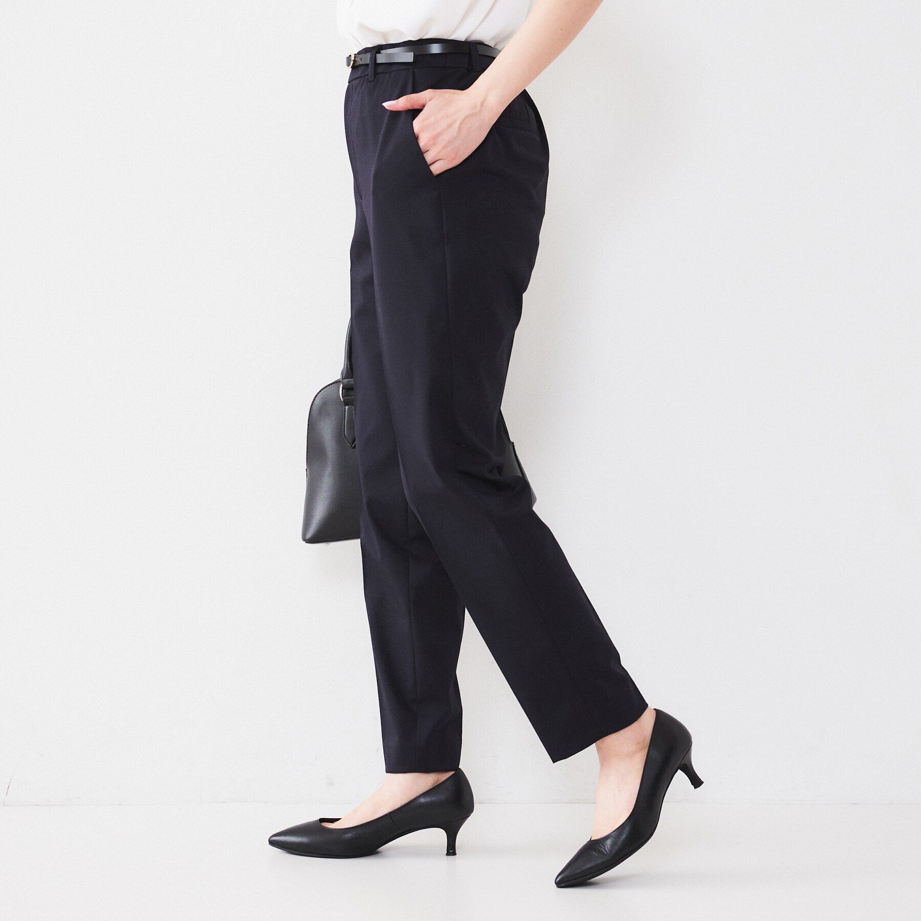 UNTITLED「【通勤スーツ】コットン混ジャージ テーパードパンツ」|その他|