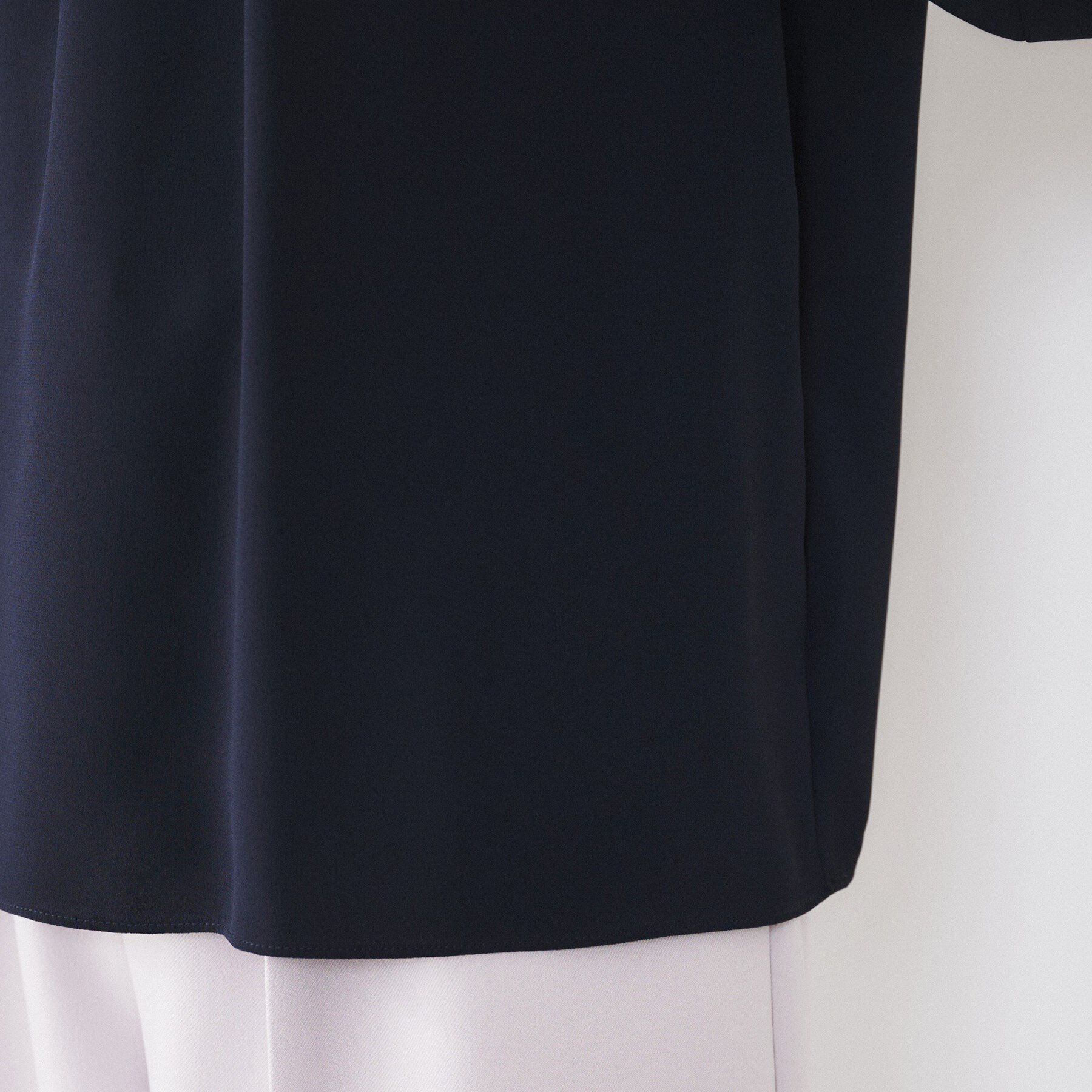 UNTITLED「【通勤】ジョーゼット タックブラウス」|シャツ・ブラウス|