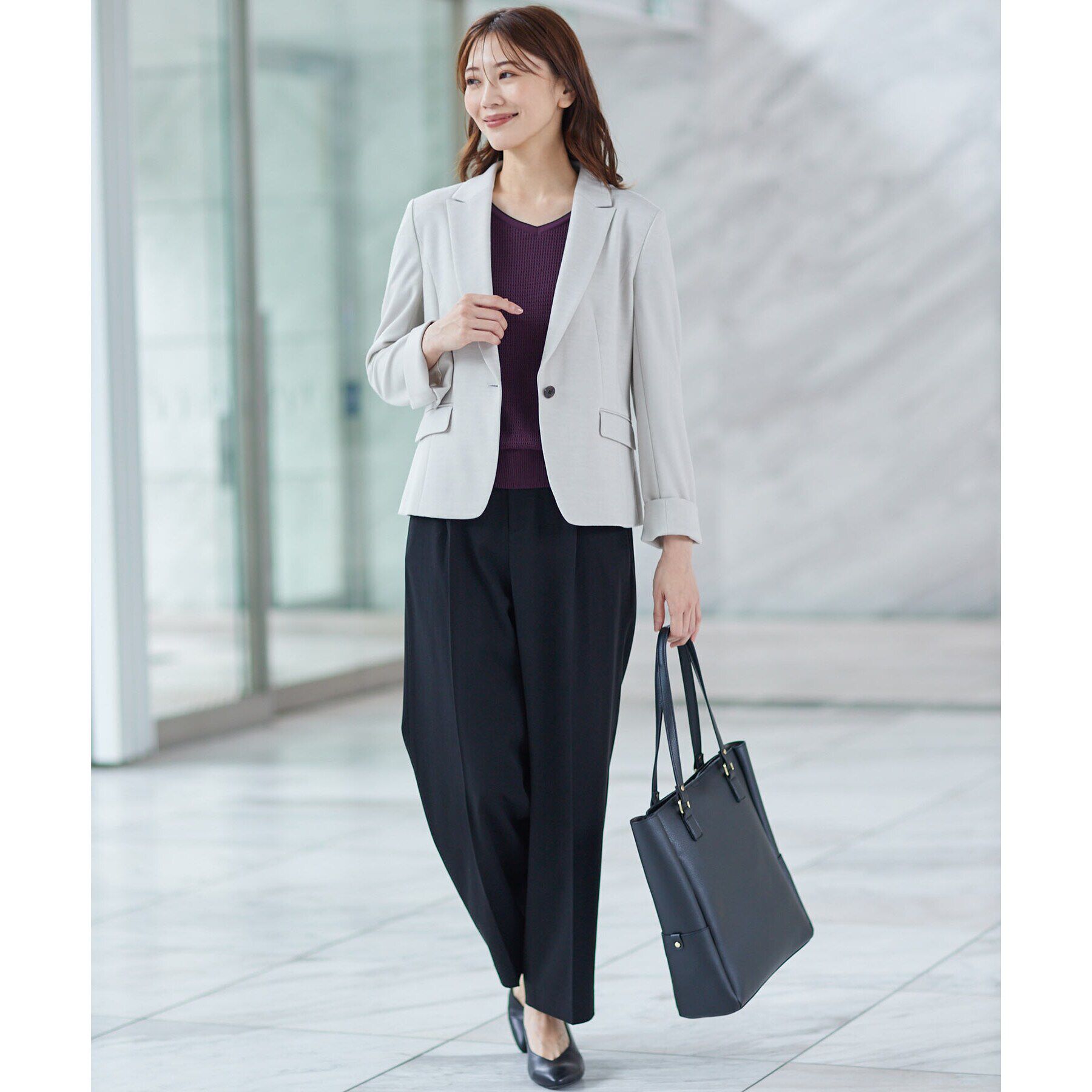 Reflect「【SALE／接触冷感／洗える】デニム調ストレートシルエットパンツ」|その他|