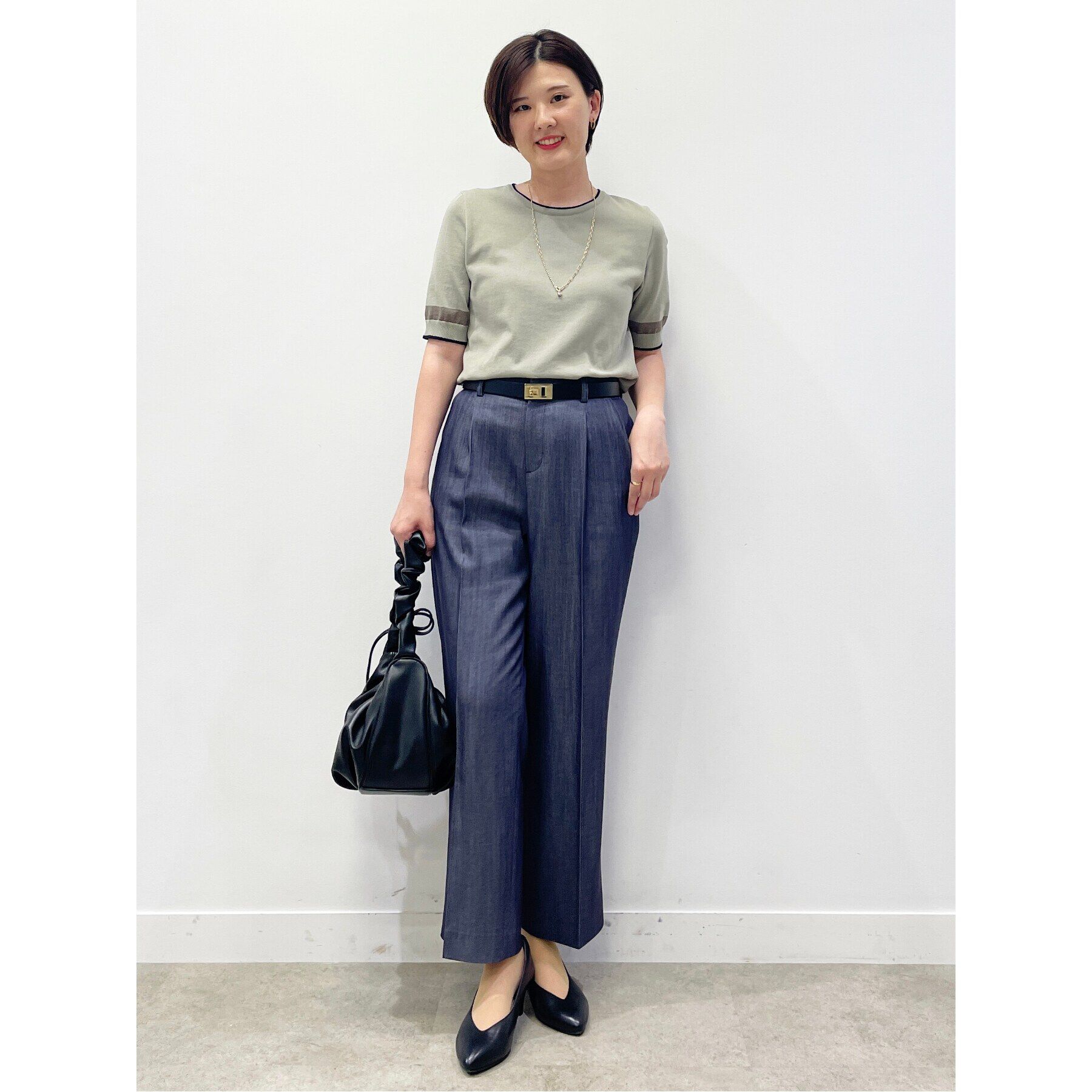 Reflect「【SALE／接触冷感／洗える】デニム調ストレートシルエットパンツ」|その他|