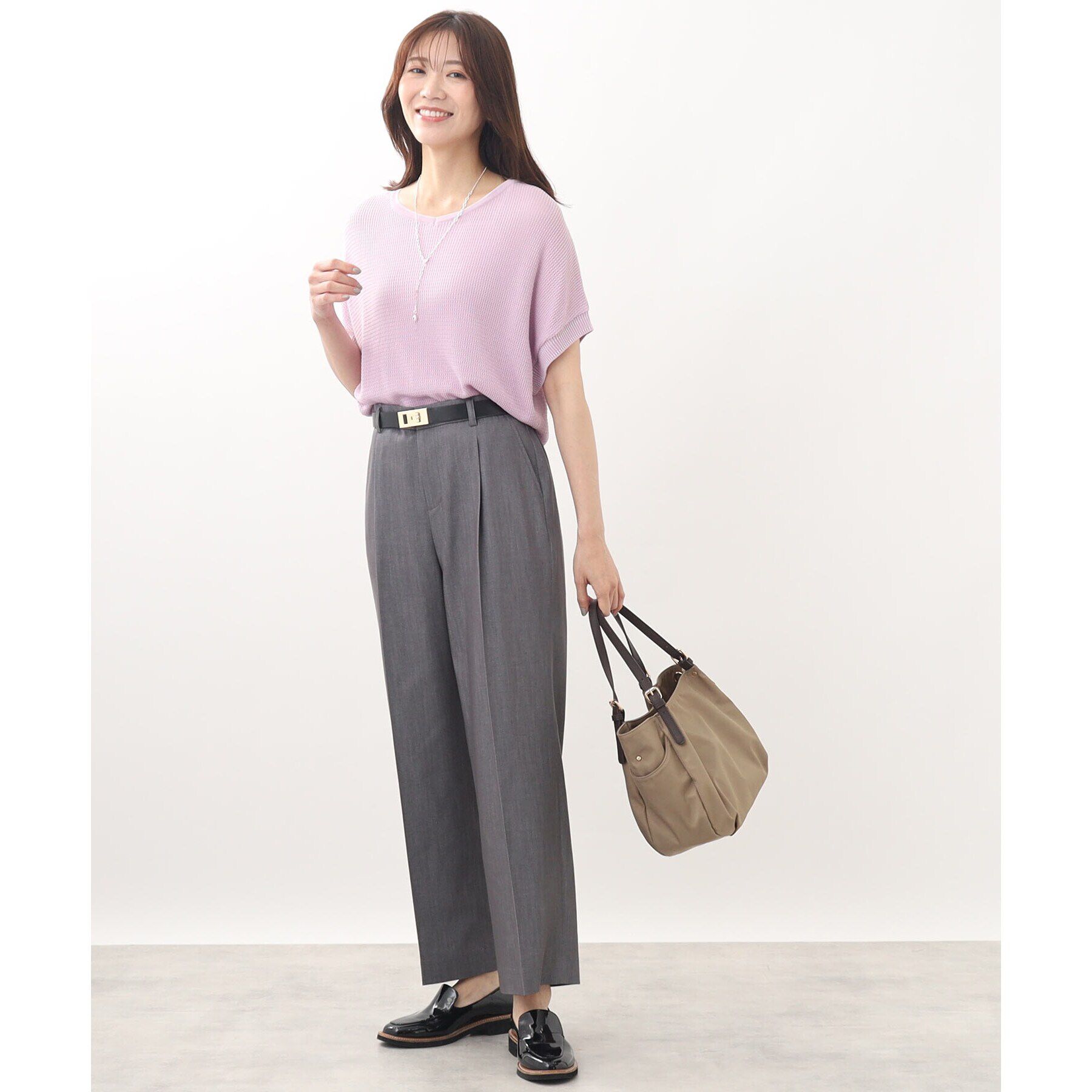 Reflect「【SALE／接触冷感／洗える】デニム調ストレートシルエットパンツ」|その他|