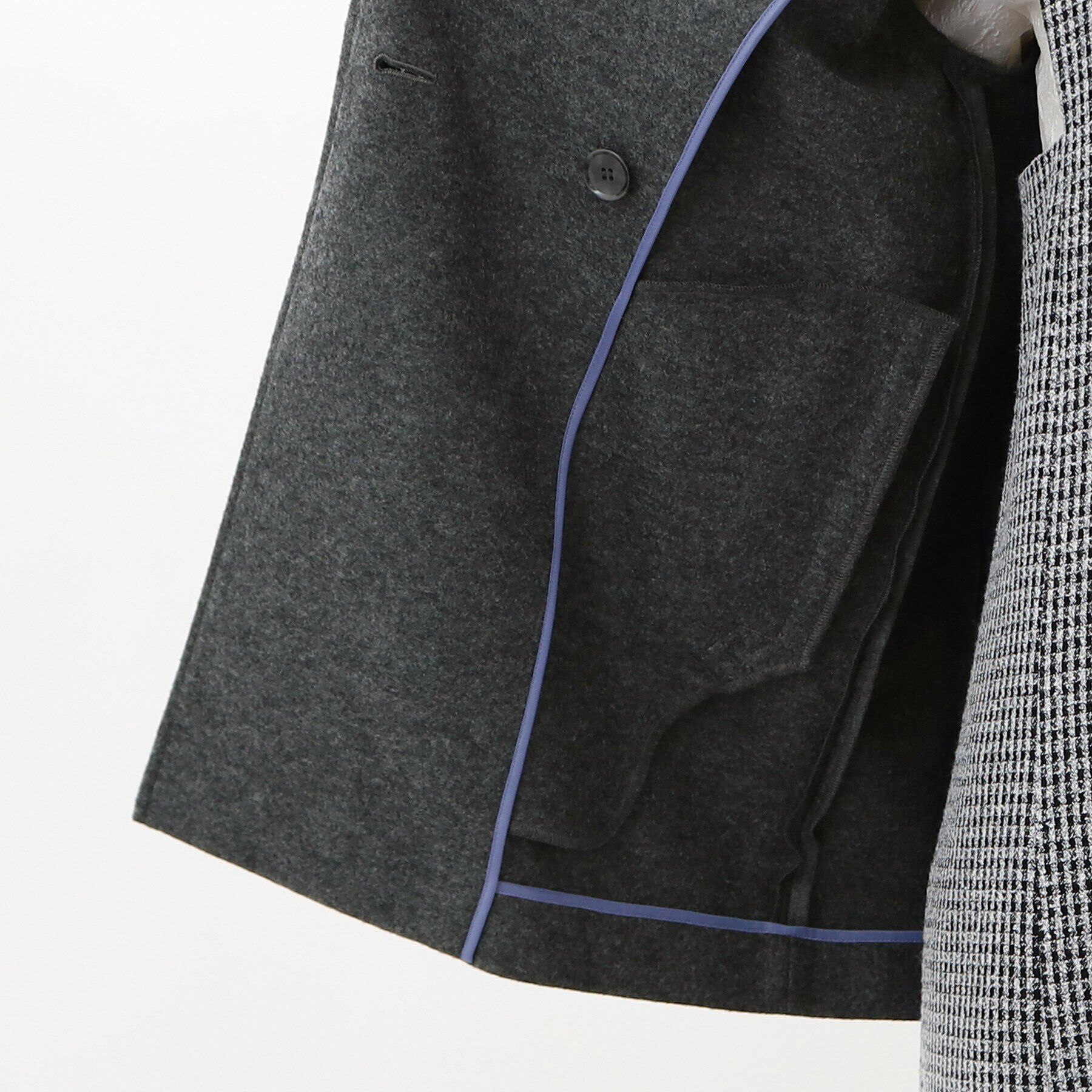 Reflect「【WEB限定カラーあり】ウール混メルトンライクピーコート」|ピーコート|