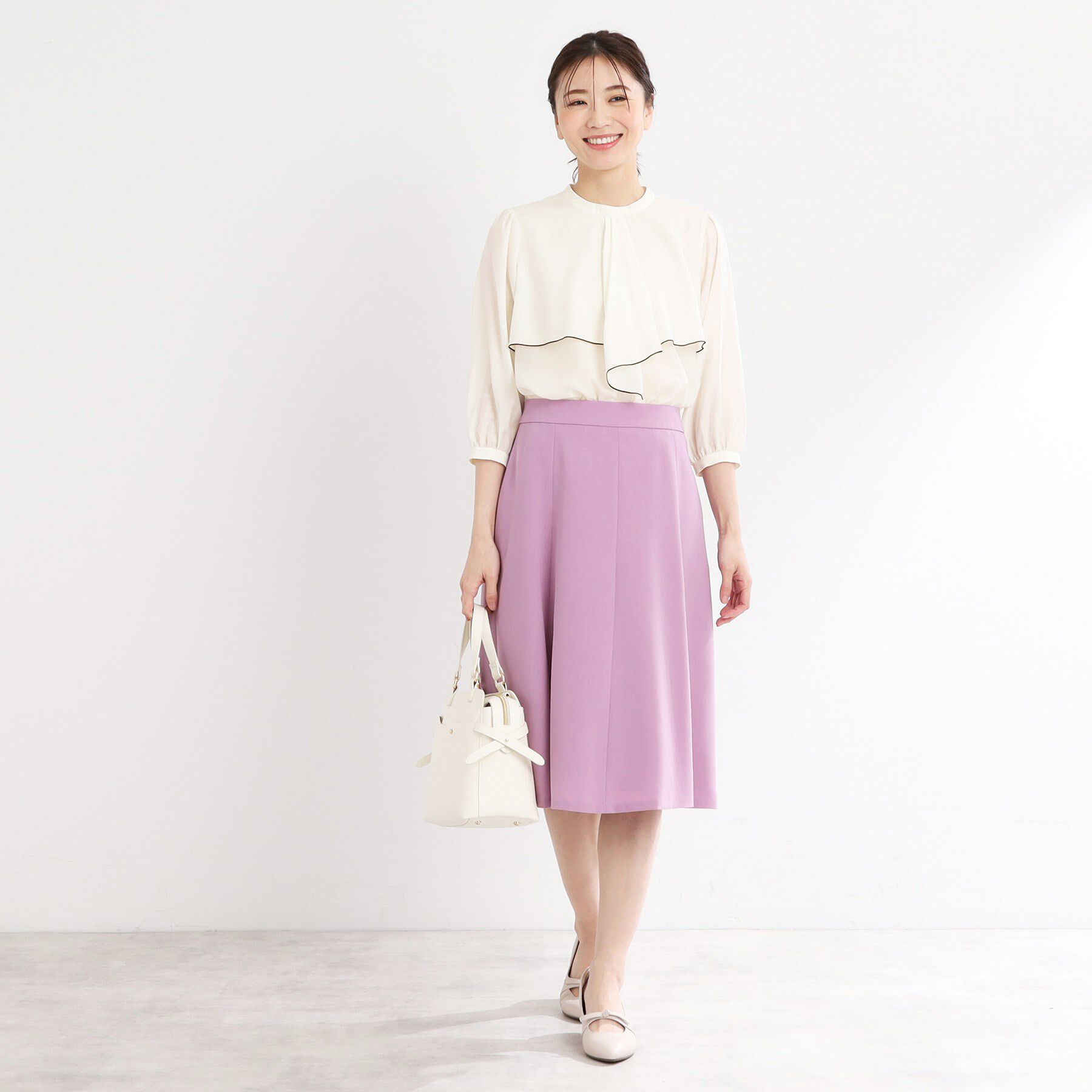 Reflect「【洗える】ラッフルフリルブラウス」|シャツ・ブラウス|