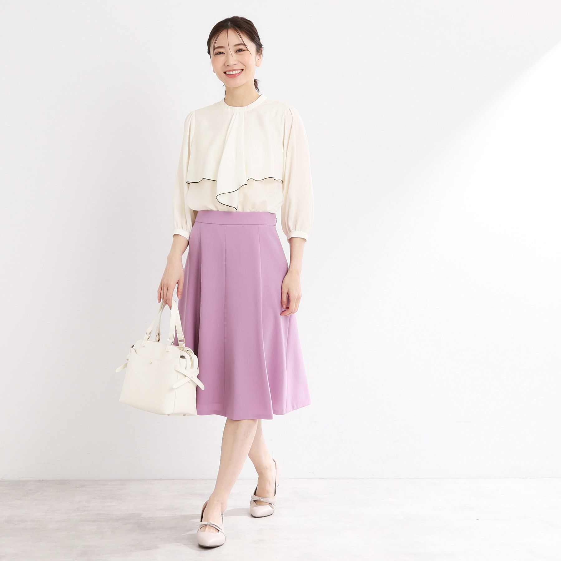 Reflect「【洗える】ラッフルフリルブラウス」|シャツ・ブラウス|