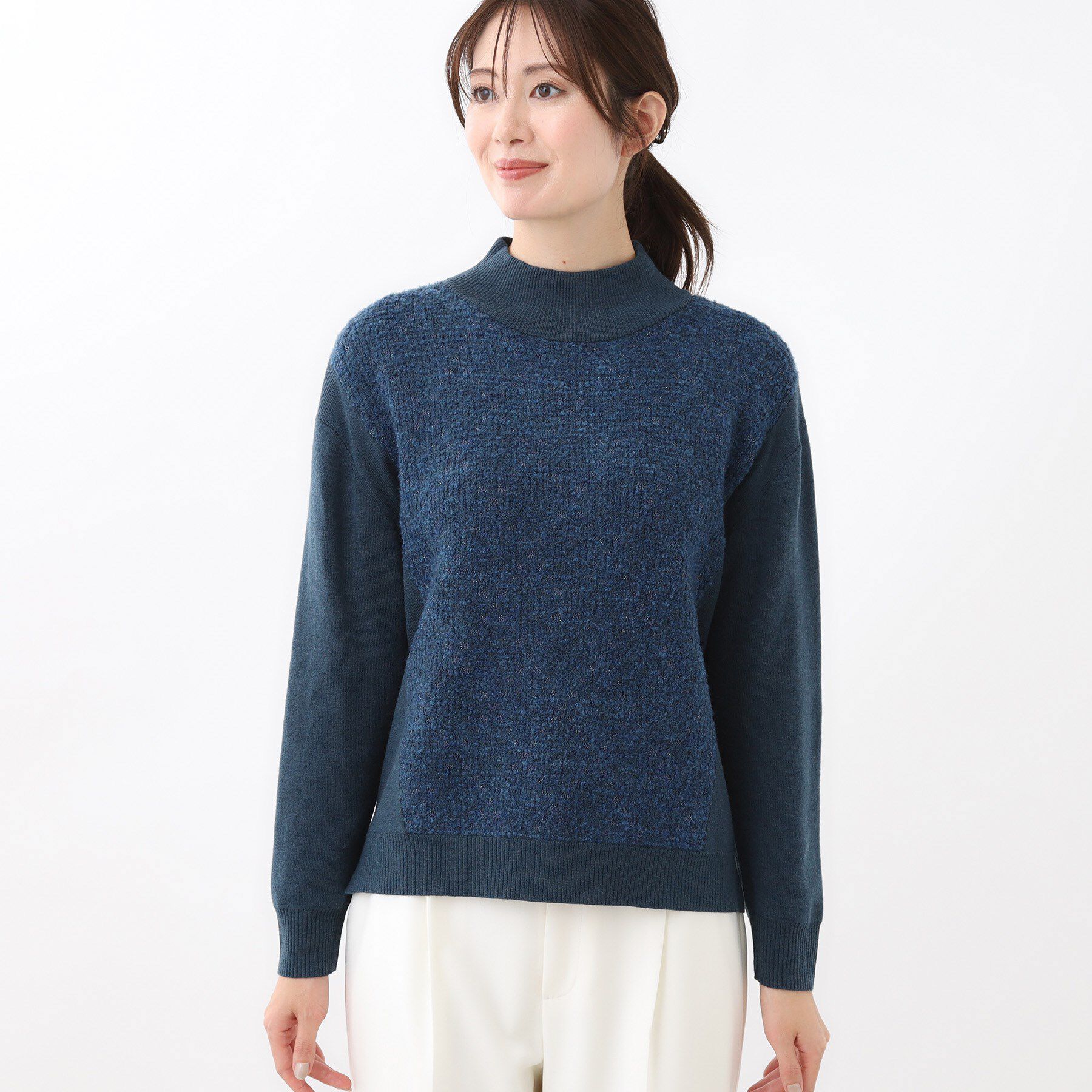 Reflect「アーガイル柄ハイネックニット」|ニット・セーター|