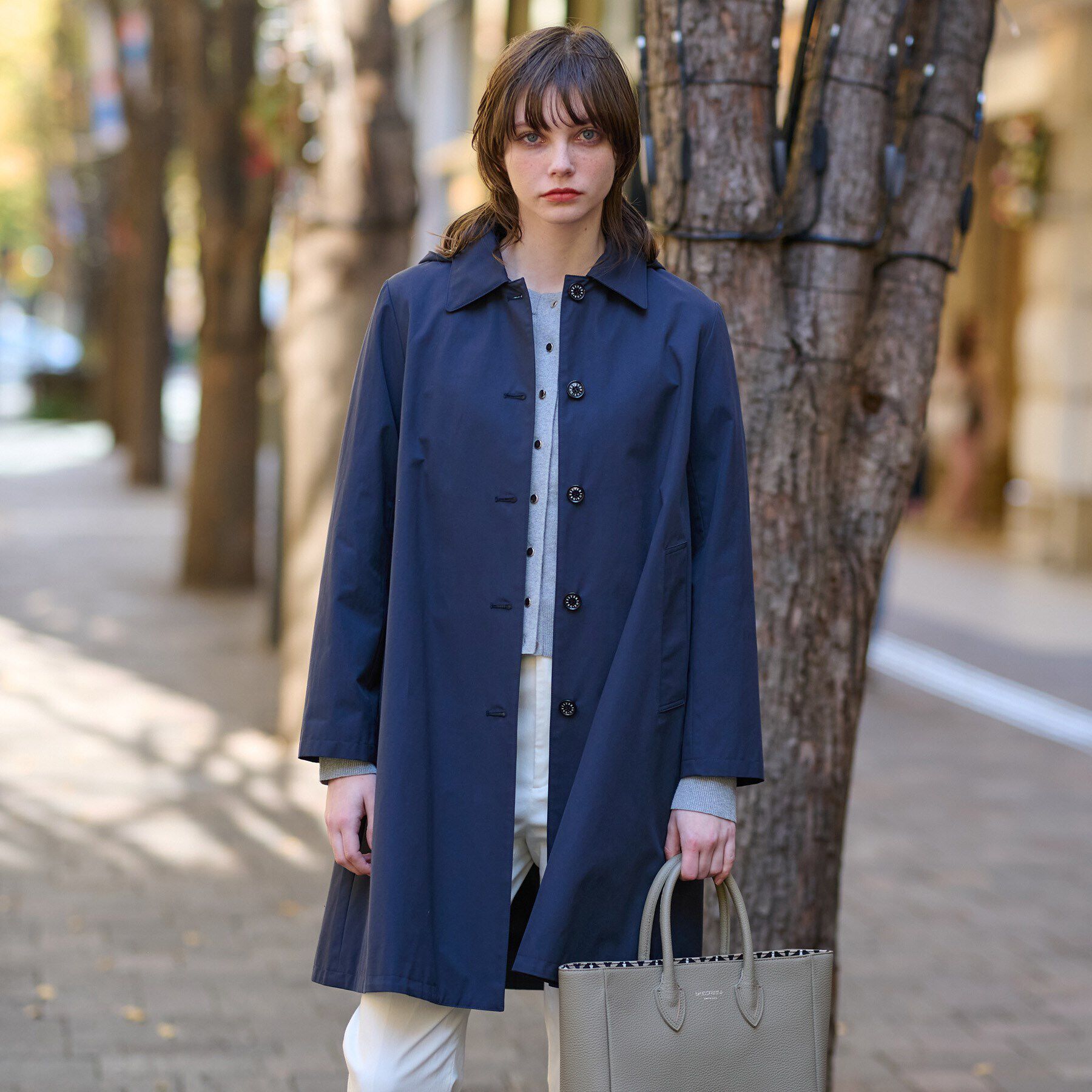 DRESSTERIOR「レインフードコート」|レインコート|