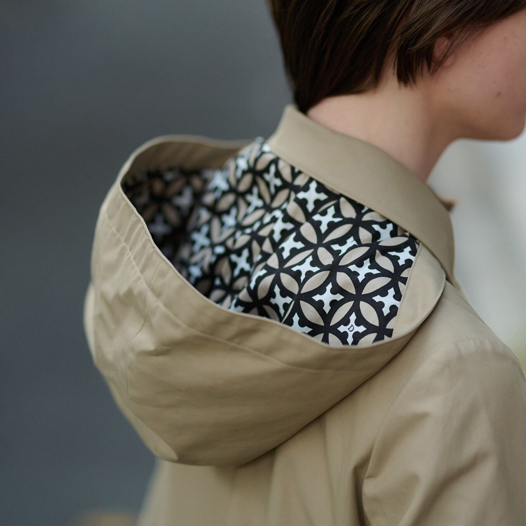 DRESSTERIOR「レインフードコート」|レインコート|