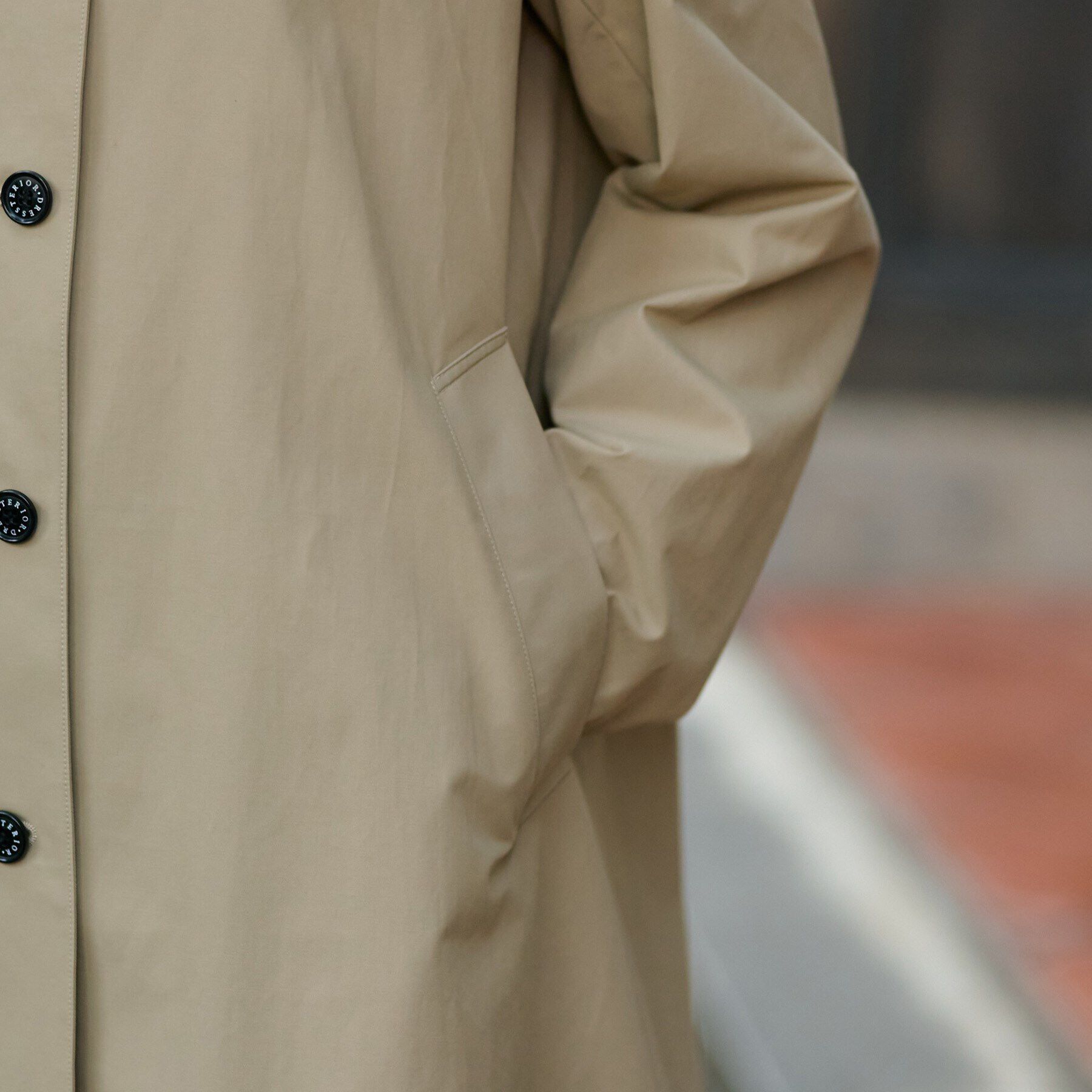 DRESSTERIOR「レインフードコート」|レインコート|