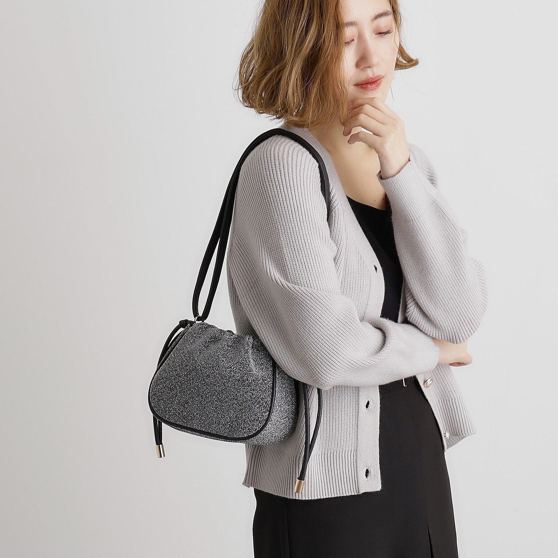 grove「【雑誌掲載】ラウンド巾着ショルダー」|ショルダー・メッセンジャー|