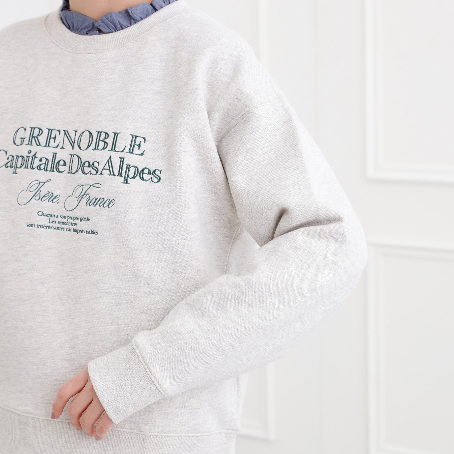 grove「プレッピーロゴ裏起毛スウェット」|パーカー|