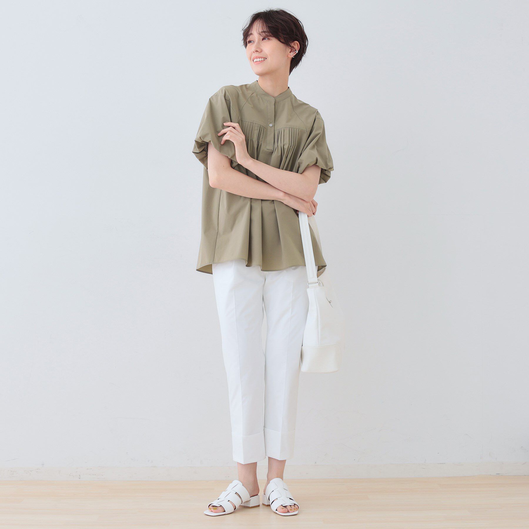 INDIVI「【通気性◎撥水／UV／SETUP可能】アクティブパンツ」|その他|