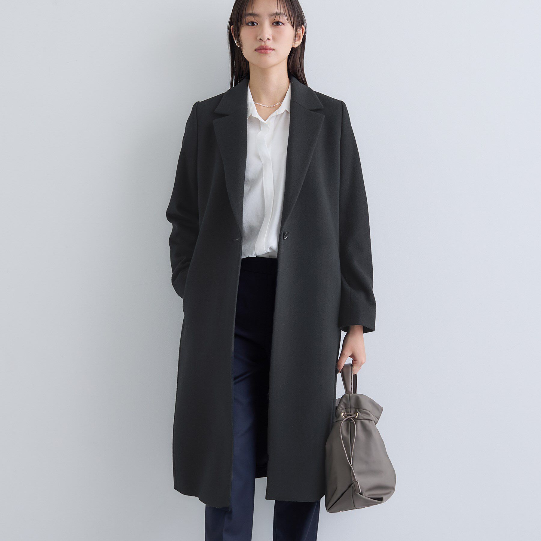 INDIVI「【名品コート／日本製】ウール100％チェスターコート」|チェスターコート|