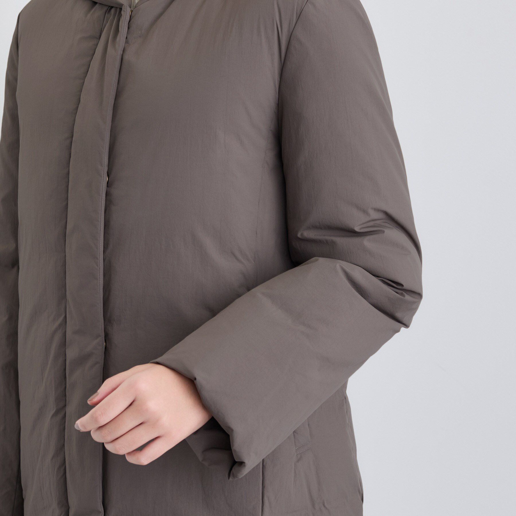 INDIVI「【撥水／洗える】ステッチレス ロングダウンコート」|ダウン|