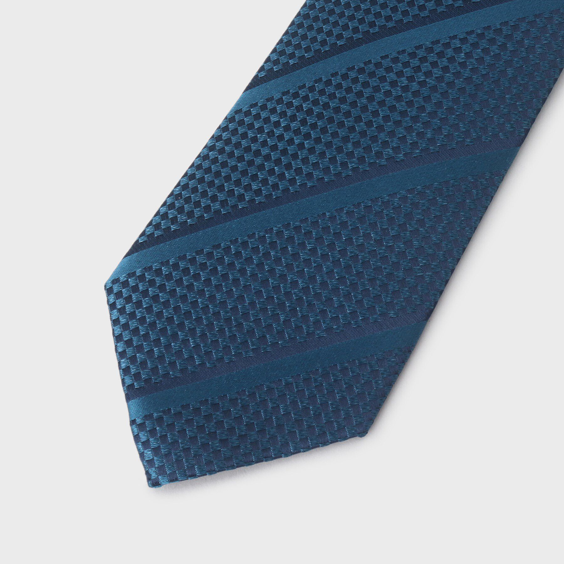 TAKEO KIKUCHI「【京都丹後】タッサー バスケット ストライプ ネクタイ」|ネクタイ・蝶ネクタイ|