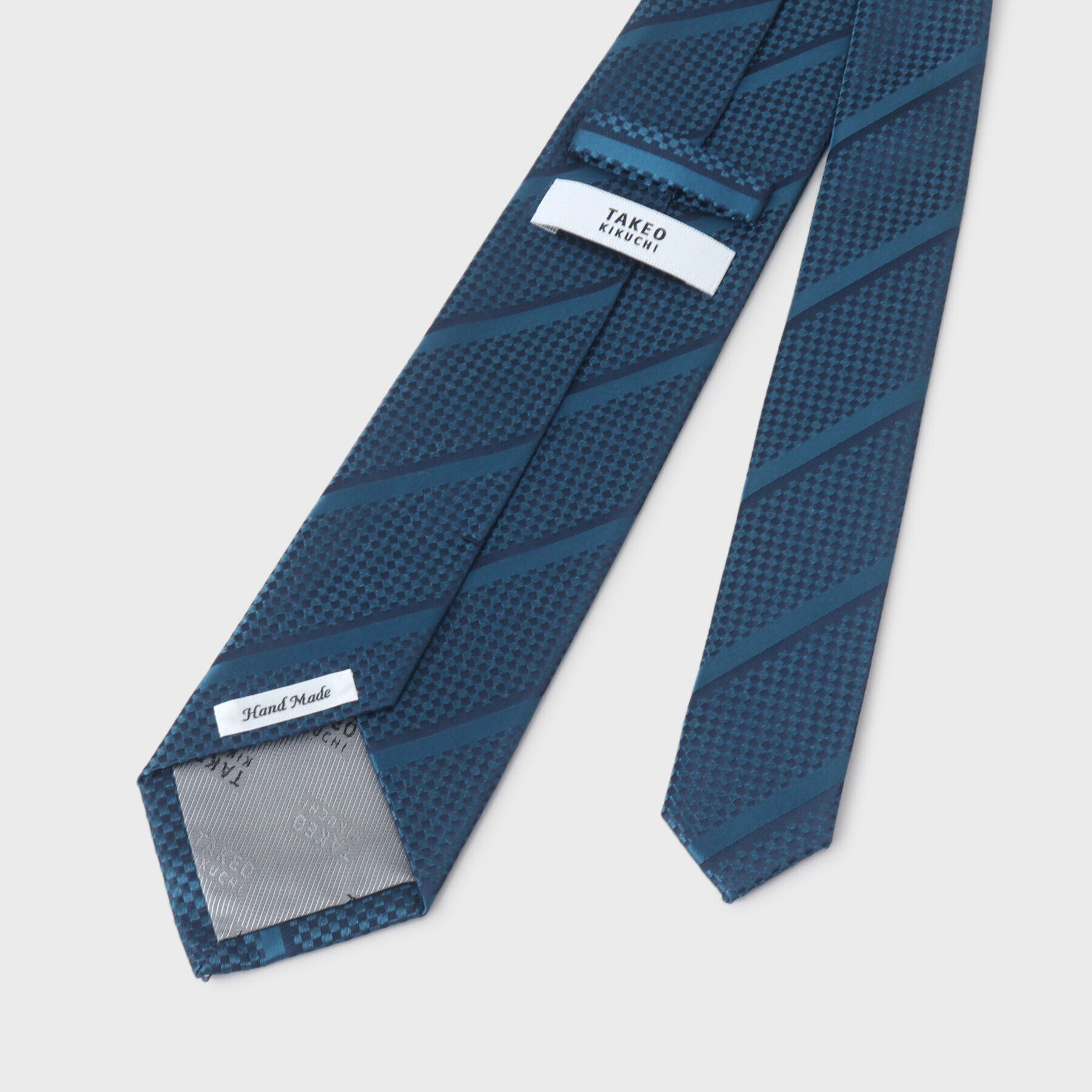 TAKEO KIKUCHI「【京都丹後】タッサー バスケット ストライプ ネクタイ」|ネクタイ・蝶ネクタイ|