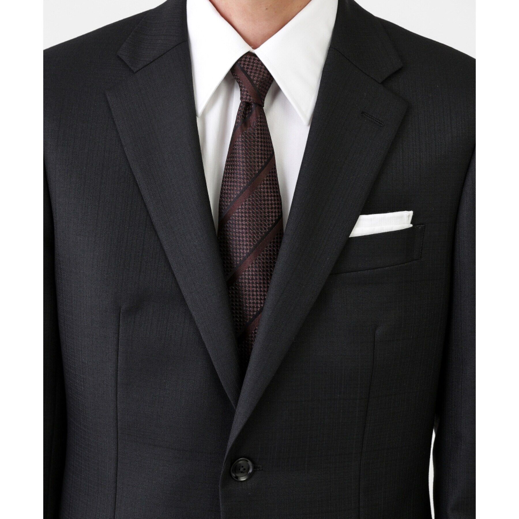 TAKEO KIKUCHI「【京都丹後】タッサー バスケット ストライプ ネクタイ」|ネクタイ・蝶ネクタイ|ブラウン(343)