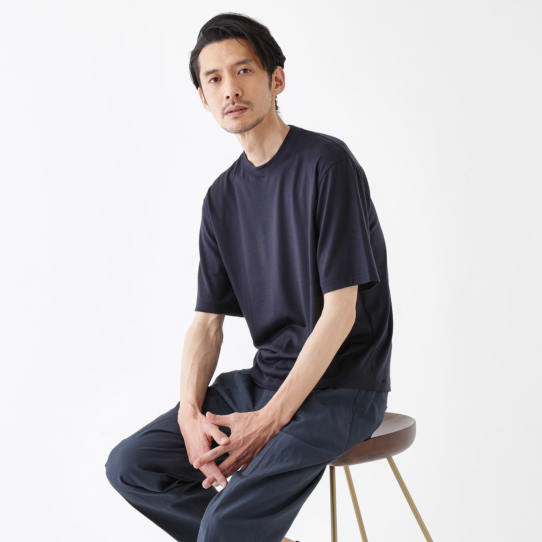 TAKEO KIKUCHI「【THE FLAGSHIP】メリノウール天竺Tシャツ」|Tシャツ・カットソー|