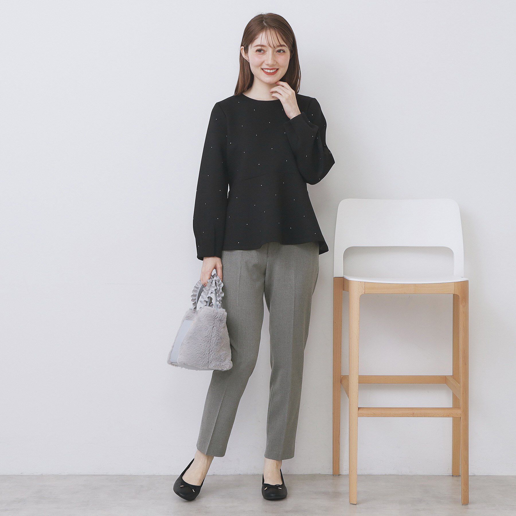 index「ウォームストレッチテーパードパンツ【洗濯機OK/防シワ/吸湿発熱】《XS～3L》」|その他|